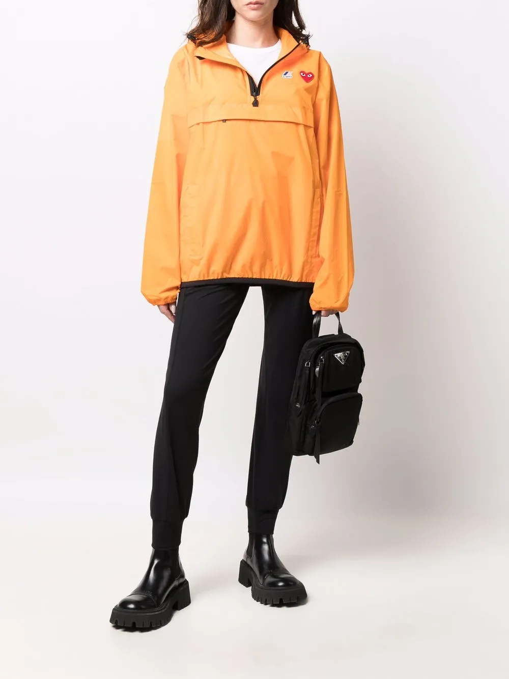 Куртка с капюшоном из коллаборации с K-Way Comme Des Garçons Play, оранжевый — фото 3