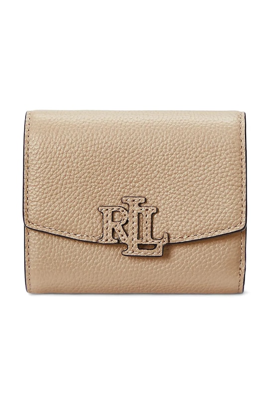 

Кожаный кошелек Lauren Ralph Lauren, бежевый