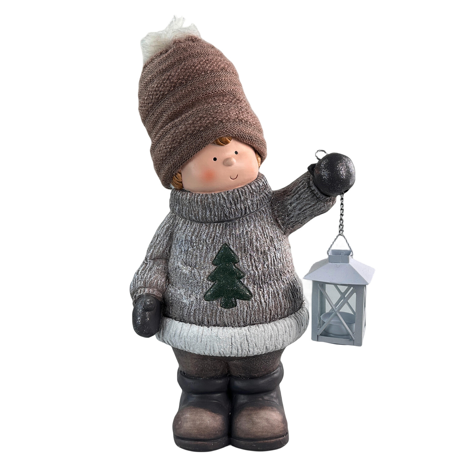 

Декоративная фигура X-Mas, 24x39,5x19 см, коричневый/зеленый/белый