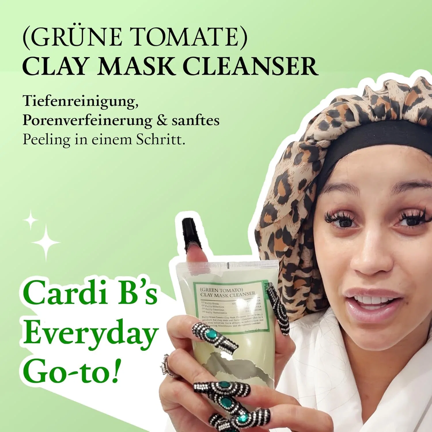 Глиняная маска-очиститель «Green Tomato Pore Detox» от FULLY Fully, Green Tomato — фото 3