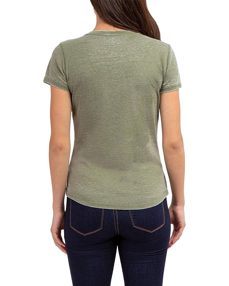 

Футболка U.S. POLO ASSN. Short Sleeve Burnout Tee, цвет Cypress Olive