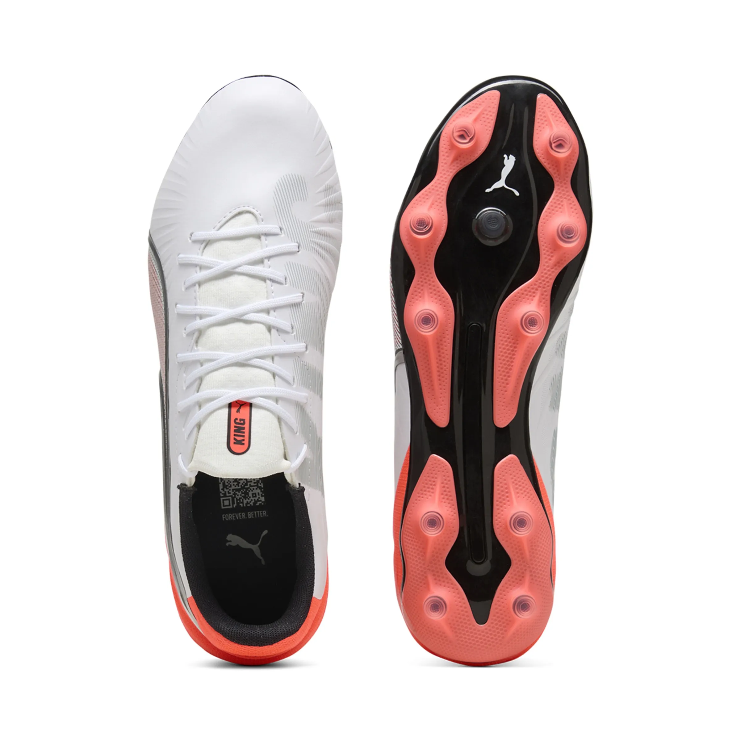 Мужские футбольные бутсы KING MATCH FG/AG Puma, белый — фото 3