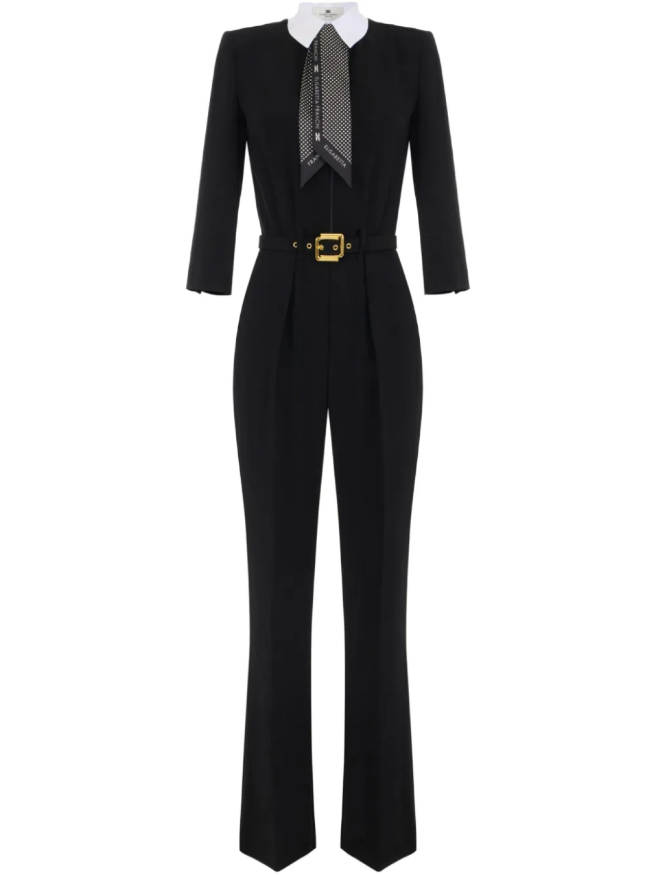 

Комбинезон Elisabetta Franchi с шарфом, черный