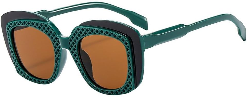 

Двухцветные солнцезащитные очки в стиле хип-хоп для женщин, модные градиентные очки, защита от УФ-излучения UV400, квадратные солнцезащитные очки для мужчин, уникальные солнцезащитные очки SKFGNX, Green Black Tea