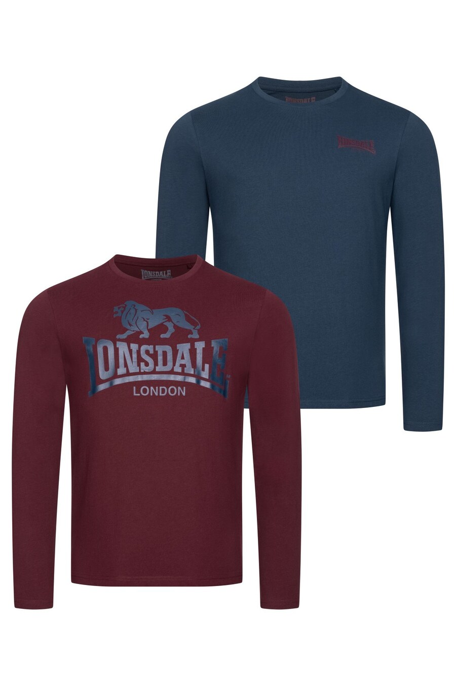 

Лонгслив LONSDALE Shirt AYRSHIRE, цвет navy/bordeaux