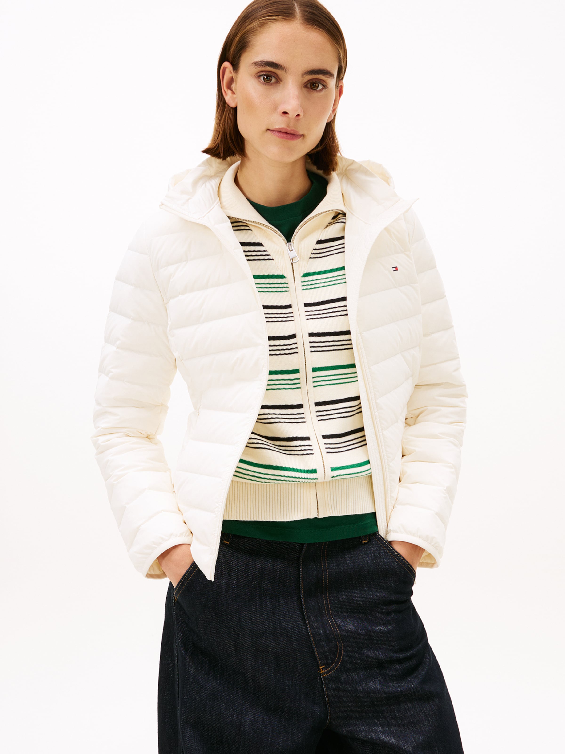 TOMMY HILFIGER Куртка для межсезонья в белом цвете — фото 3