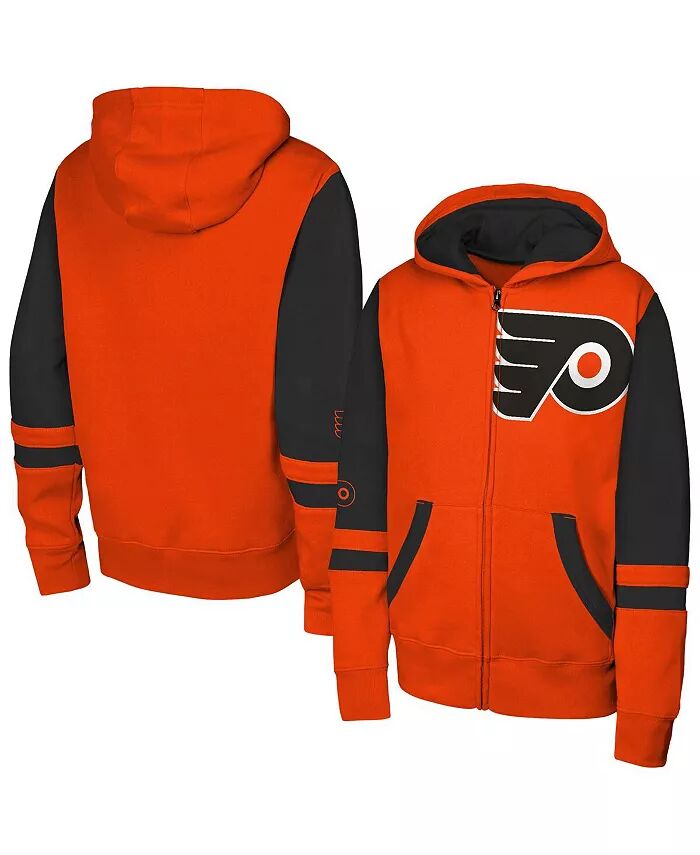 

Толстовка с капюшоном Philadelphia Flyers Face Off Big Boys and Girls Orange Full-Zip Outerstuff