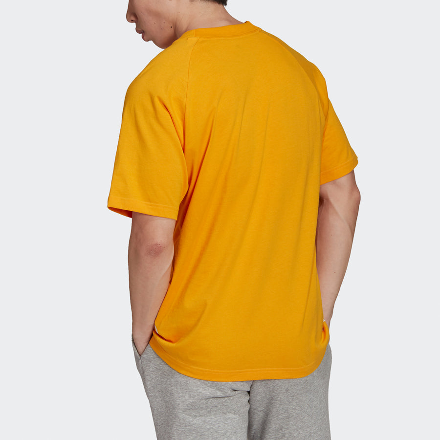 Футболка adidas Unisex U Big Logo Printing Round-Neck Orange, оранжевый — фото 3