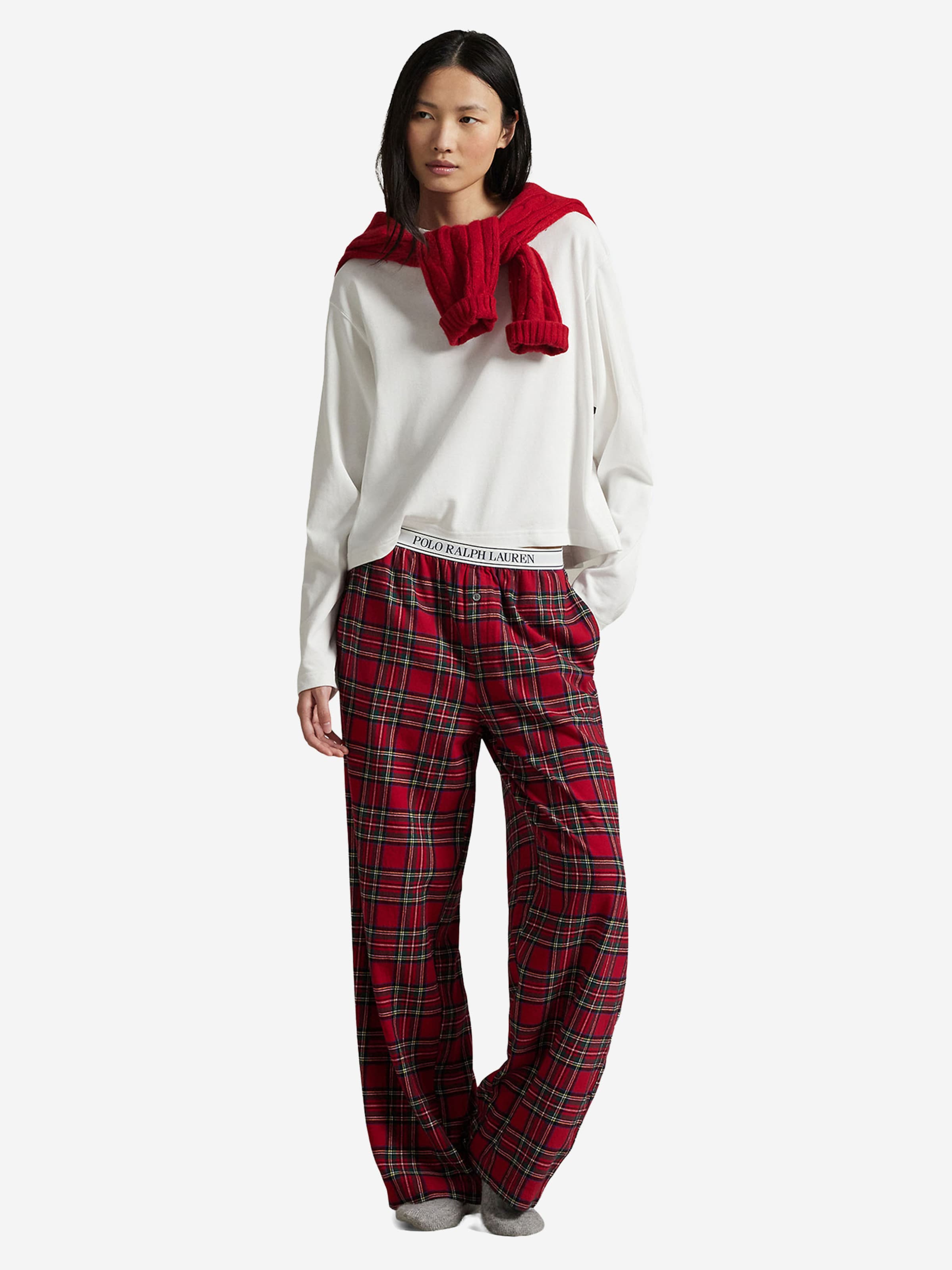 Polo Ralph Lauren Пижамные штаны 'Cozy Flannel' в цветах Yellow, Red, Black — фото 4