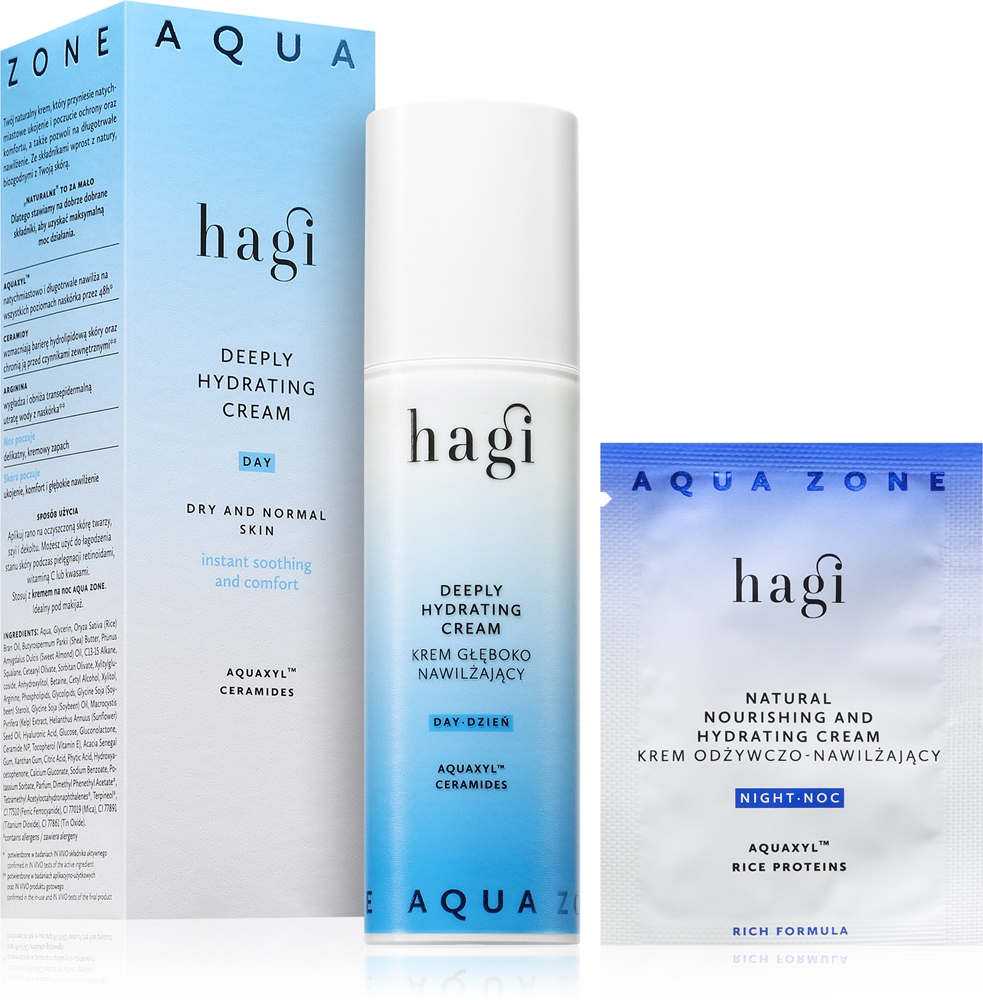 

Дневной увлажняющий крем Aqua Zone для нормальной и сухой кожи Hagi, 50 мл