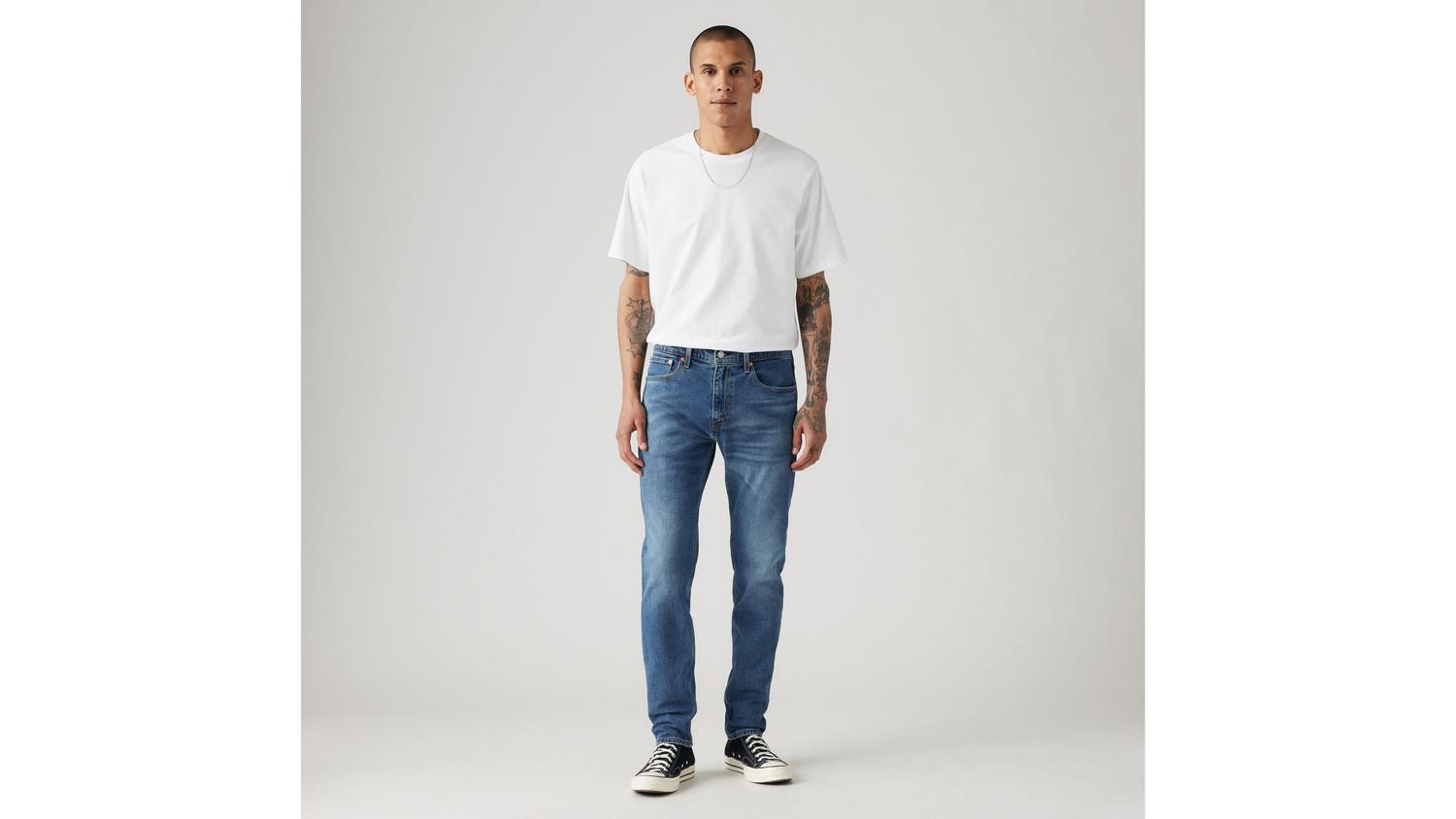 

512 Узкие зауженные мужские джинсы Levi's, цвет Goldenrod - Dark Wash - Stretch