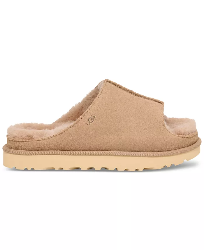 Женские сандалии Greenport Slide UGG®, коричневый/бежевый — фото 2