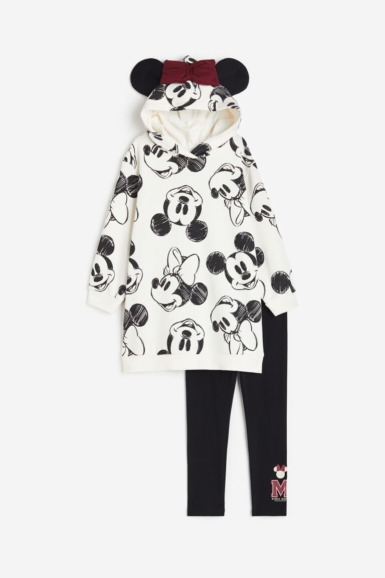 

Комплект одежды H&M Disney Wish Printed, 2 предмета, белый/черный