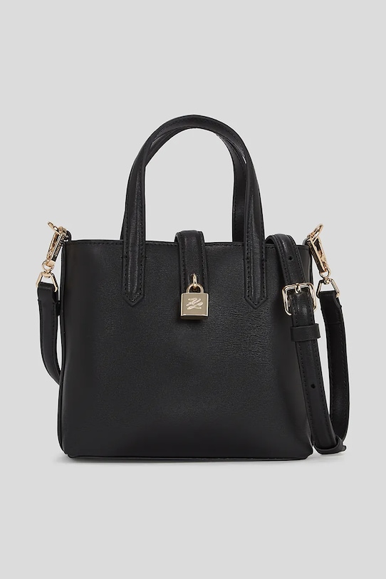 

Кожаная сумка Karl Lagerfeld, черный