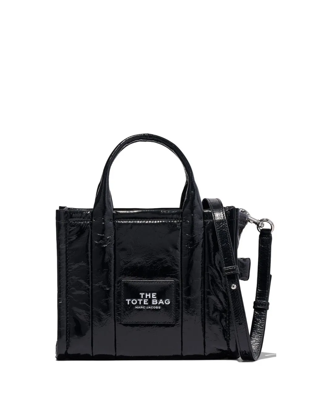 

Маленькая сумка The Shiny Crinkle Tote MARC JACOBS, черный