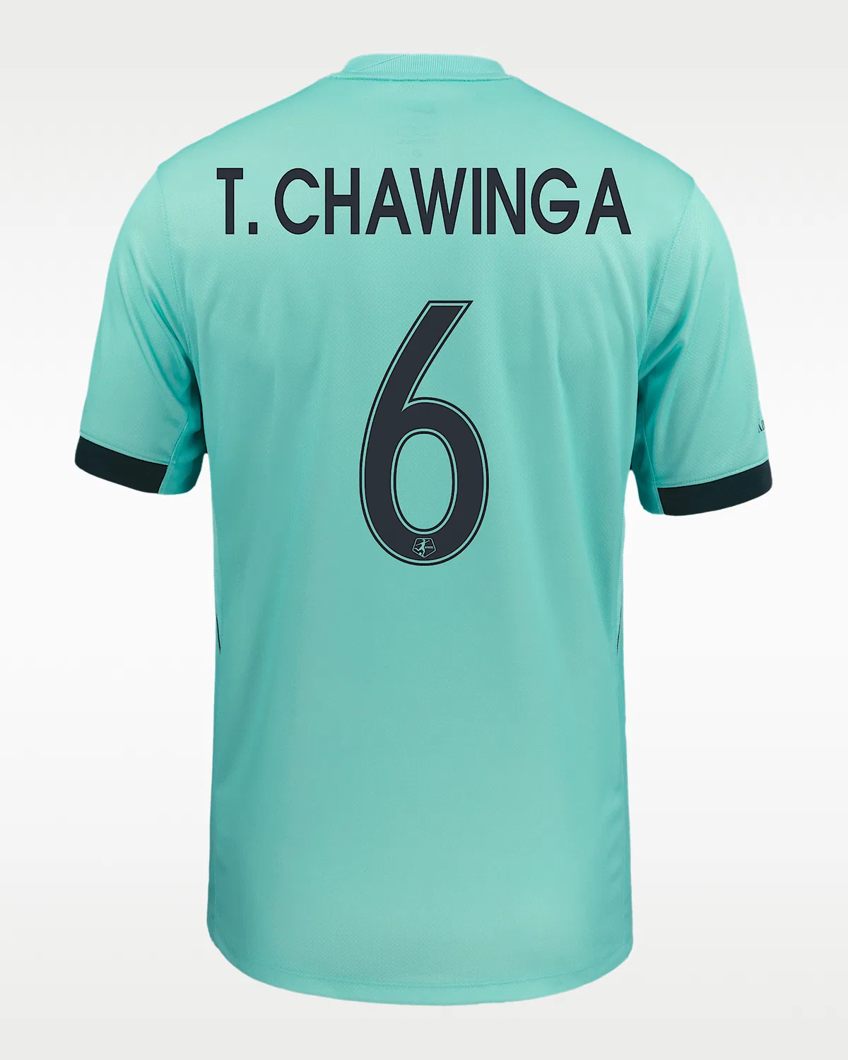 Мужская футболка Nike Dri-FIT NWSL Replica Jersey Temwa Chaŵinga KC Current 2025 Stadium Away, Hyper Turquoise — фото 2