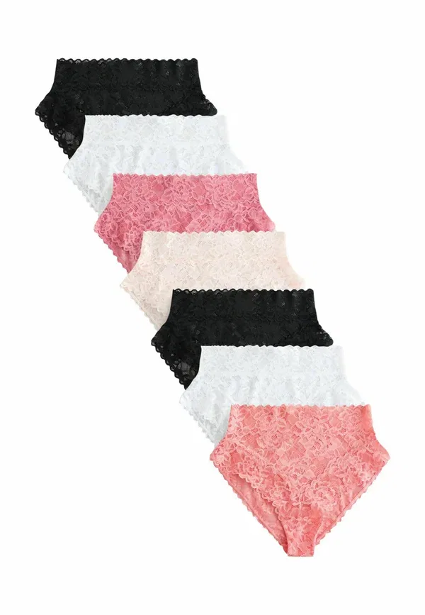 Трусы 7 шт, Next, black white pink, черный белый розовый