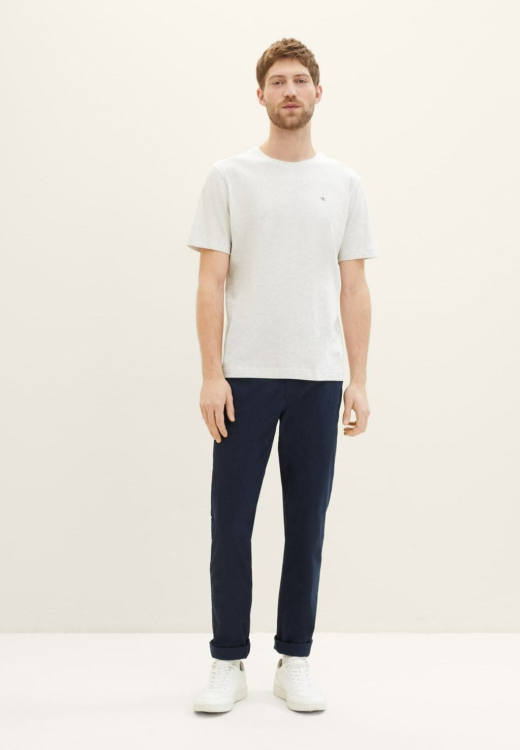 

Футболка с принтом IM DREIERPACK TOM TAILOR, цвет Mottled Grey