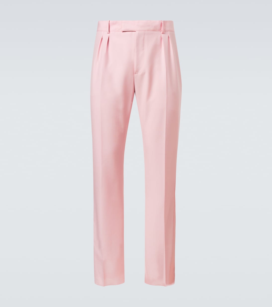 

Узкие брюки из шерсти и мохера с шелковой отделкой McQueen, Rose