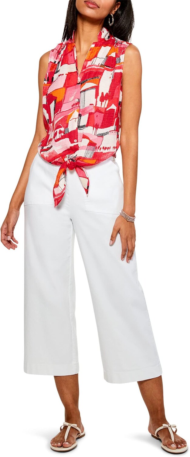

Топ NIC+ZOE Paint The Town Gauze Tank, цвет Red Multi