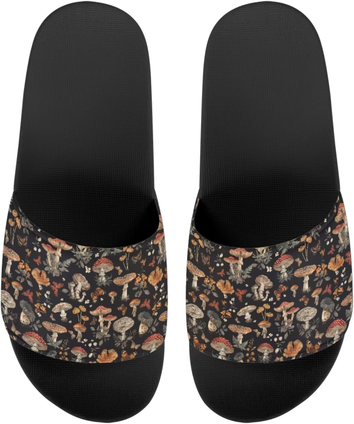 

Сандалии, женские тапочки, готические, с принтом петуха, летние домашние тапочки, для дома, улицы, пляжа, отеля, противоскользящие тапочки Getelinseng, Retro Mushroom