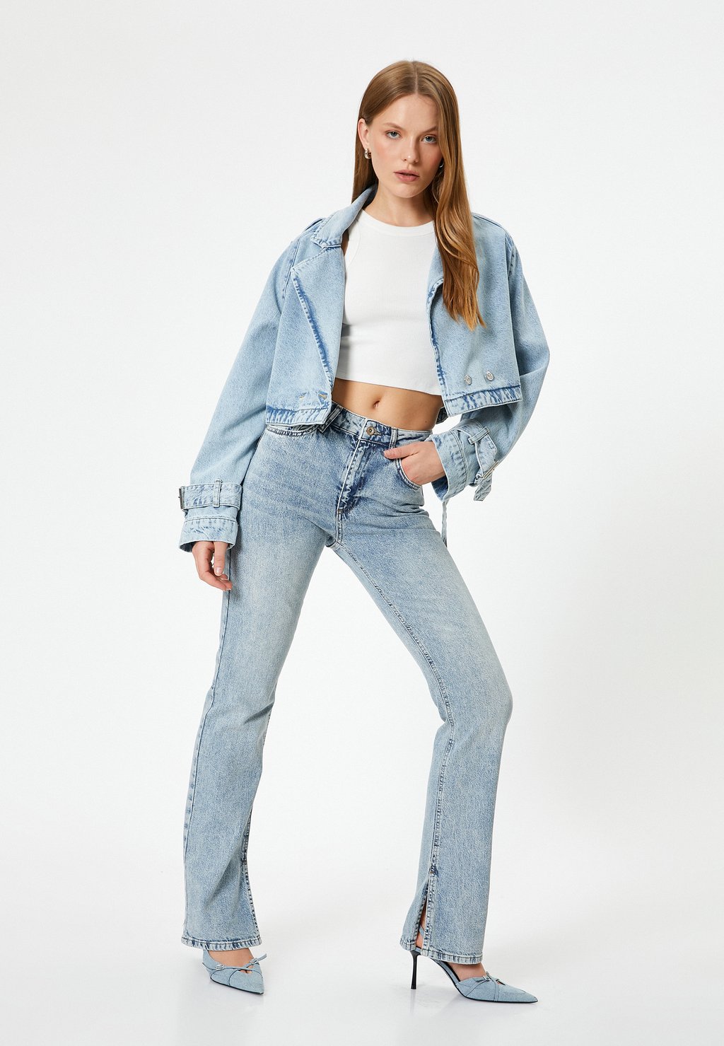 

Джинсы Bootcut VICTORIA Koton, синий деним
