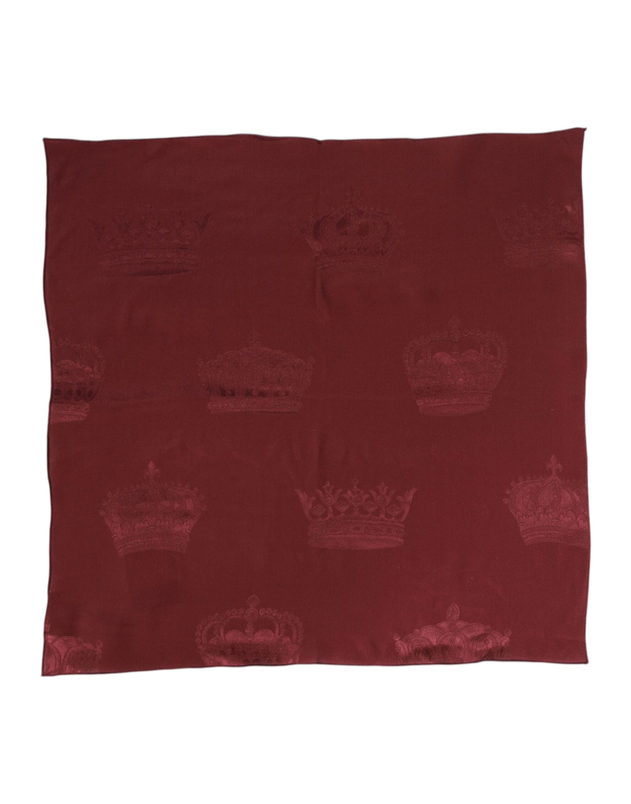 

Шелковый шарф-фуляр Maroon Crown Square для мужчин Dolce & Gabbana, бордовый