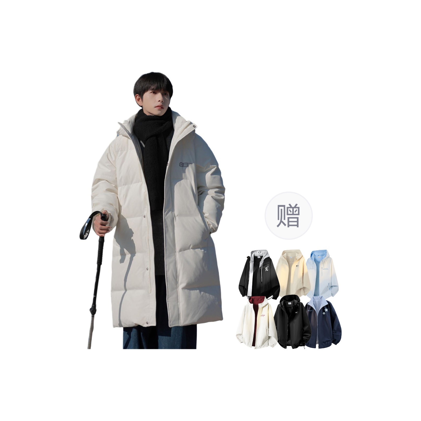 

Пуховая куртка унисекс из коллекции Feather Wings Collection Cloud Canvas Collection Warrior, белый[comes with random jacket]