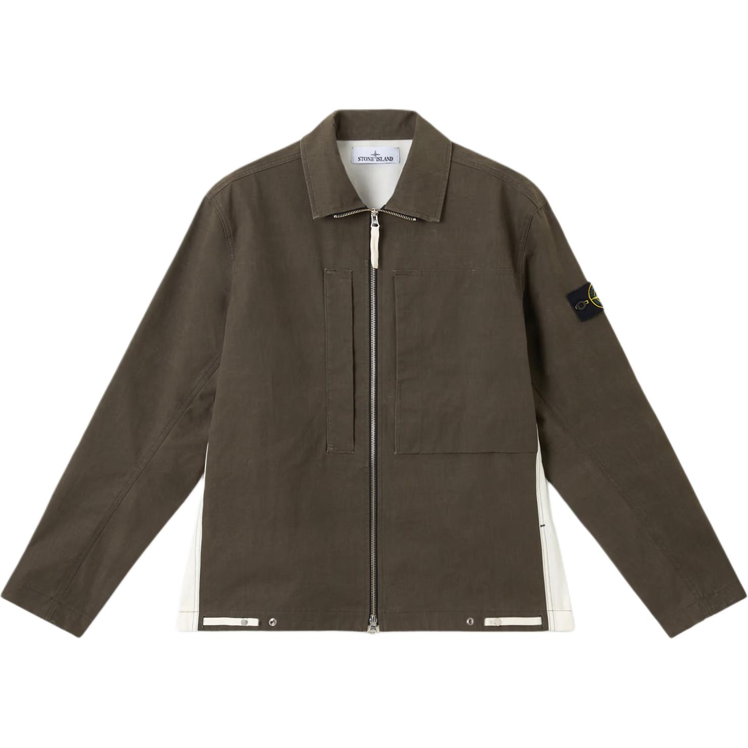 

STONE ISLAND Куртка на молнии спереди, Army Green