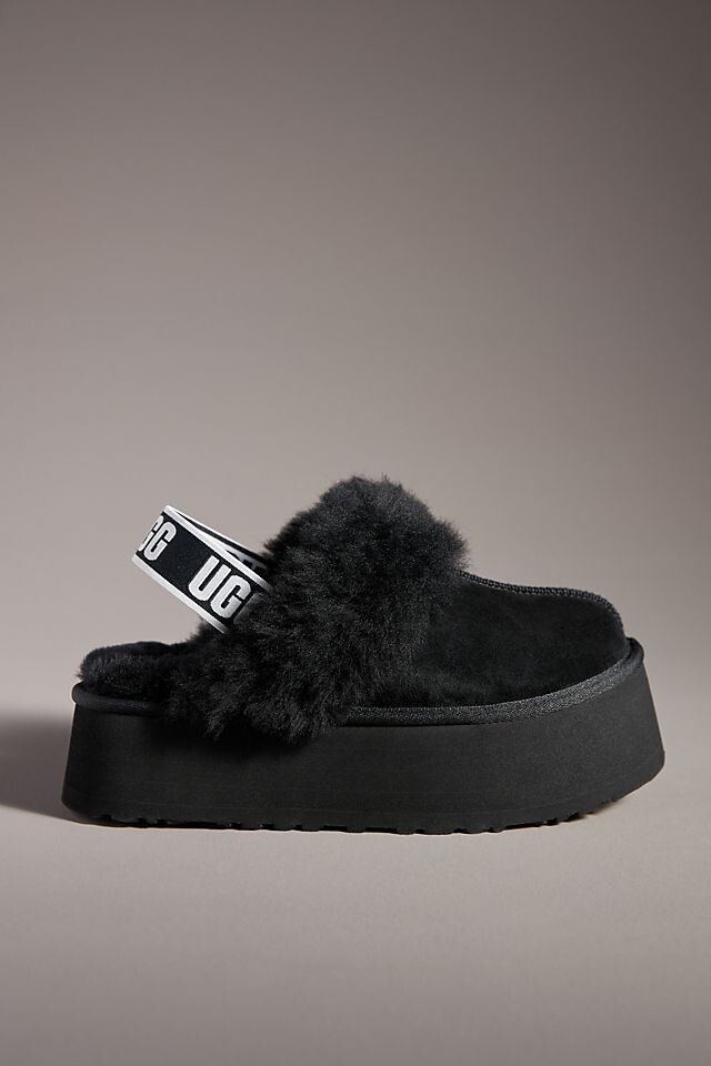 

Тапочки Ugg Funkette на платформе, черный