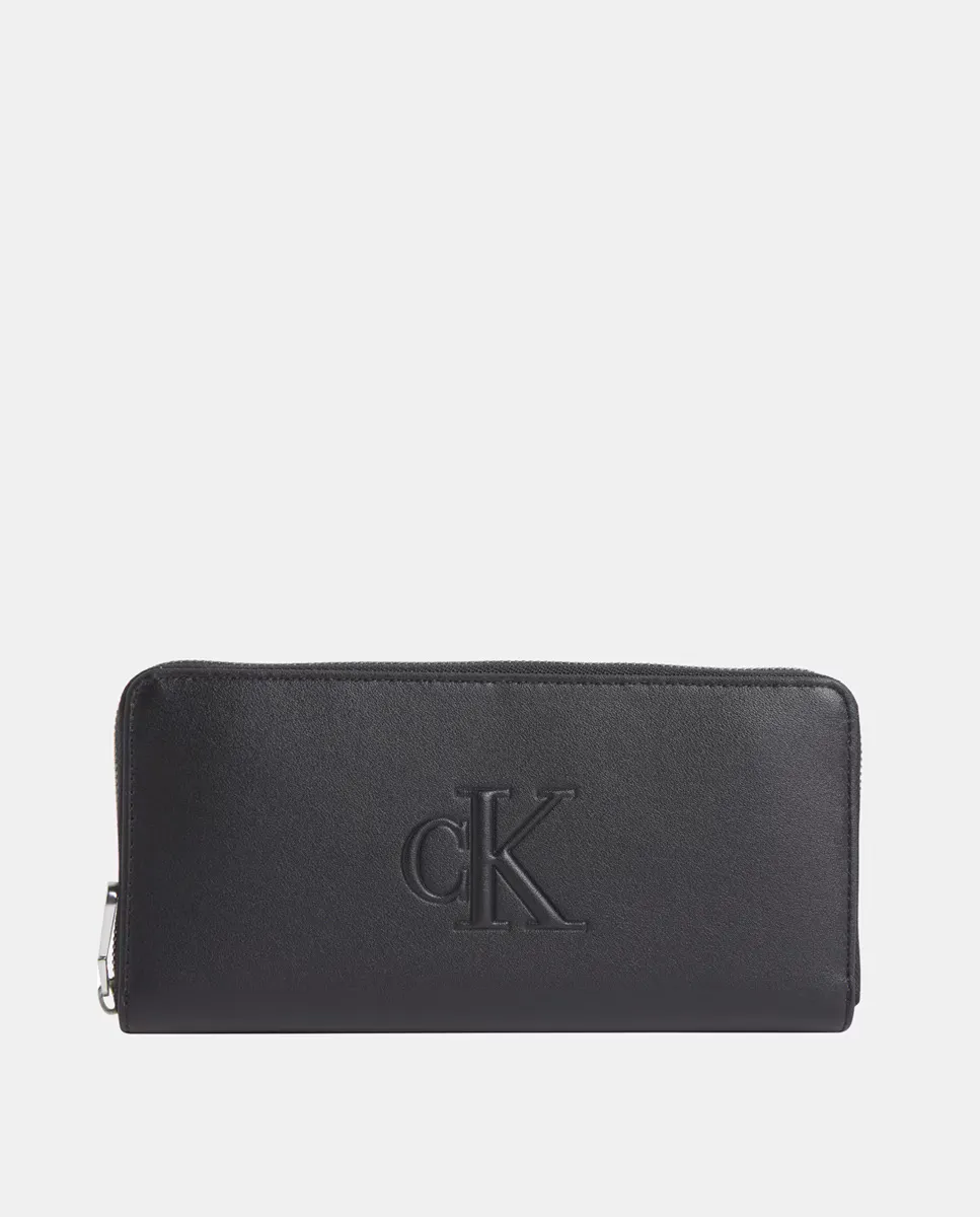 

Кошелек на молнии Calvin Klein, черный