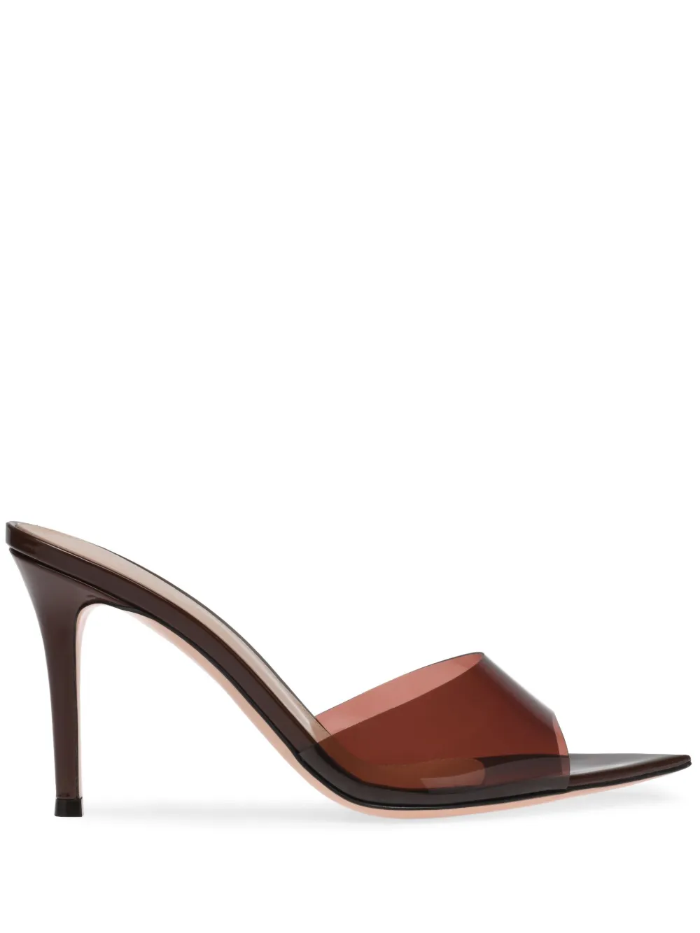 Босоножки Elle 85 с заостренным носком Gianvito Rossi, коричневый