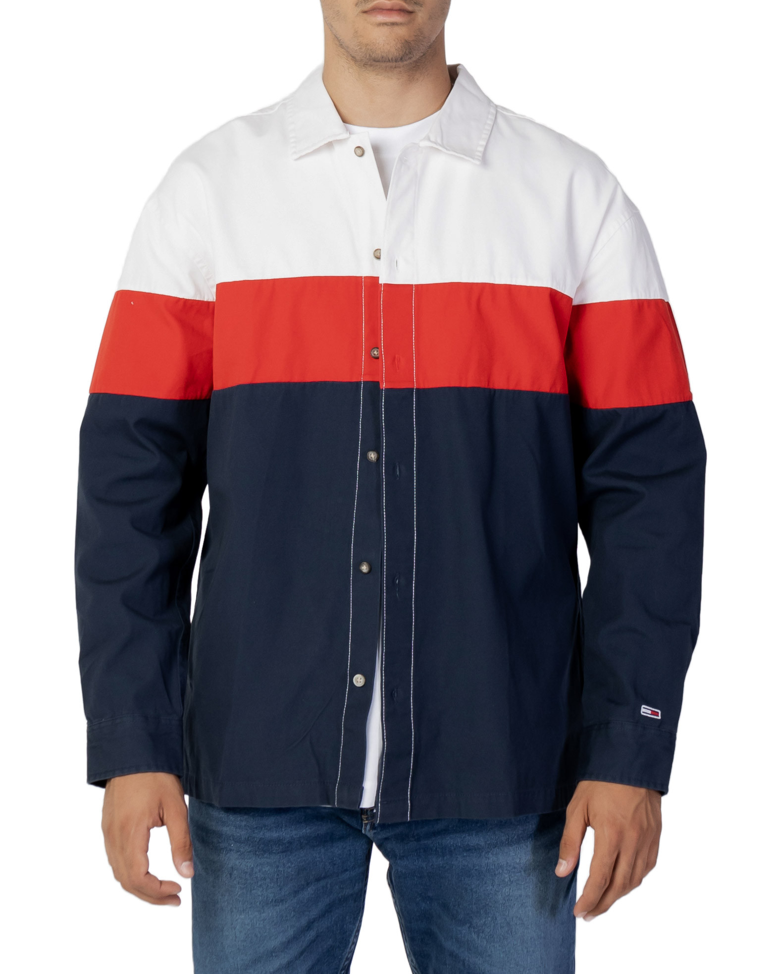 

Рубашка Tommy Jeans в полоску, мультиколор