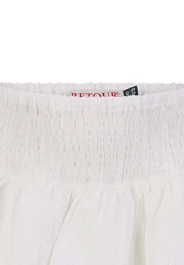 Шорты retour jeans, мини-юбка elsa Retour Jeans, Optical White — фото 3
