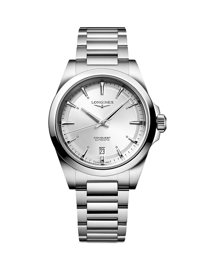 

Часы Conquest Sunray Silver, 38 мм Longines, серебряный