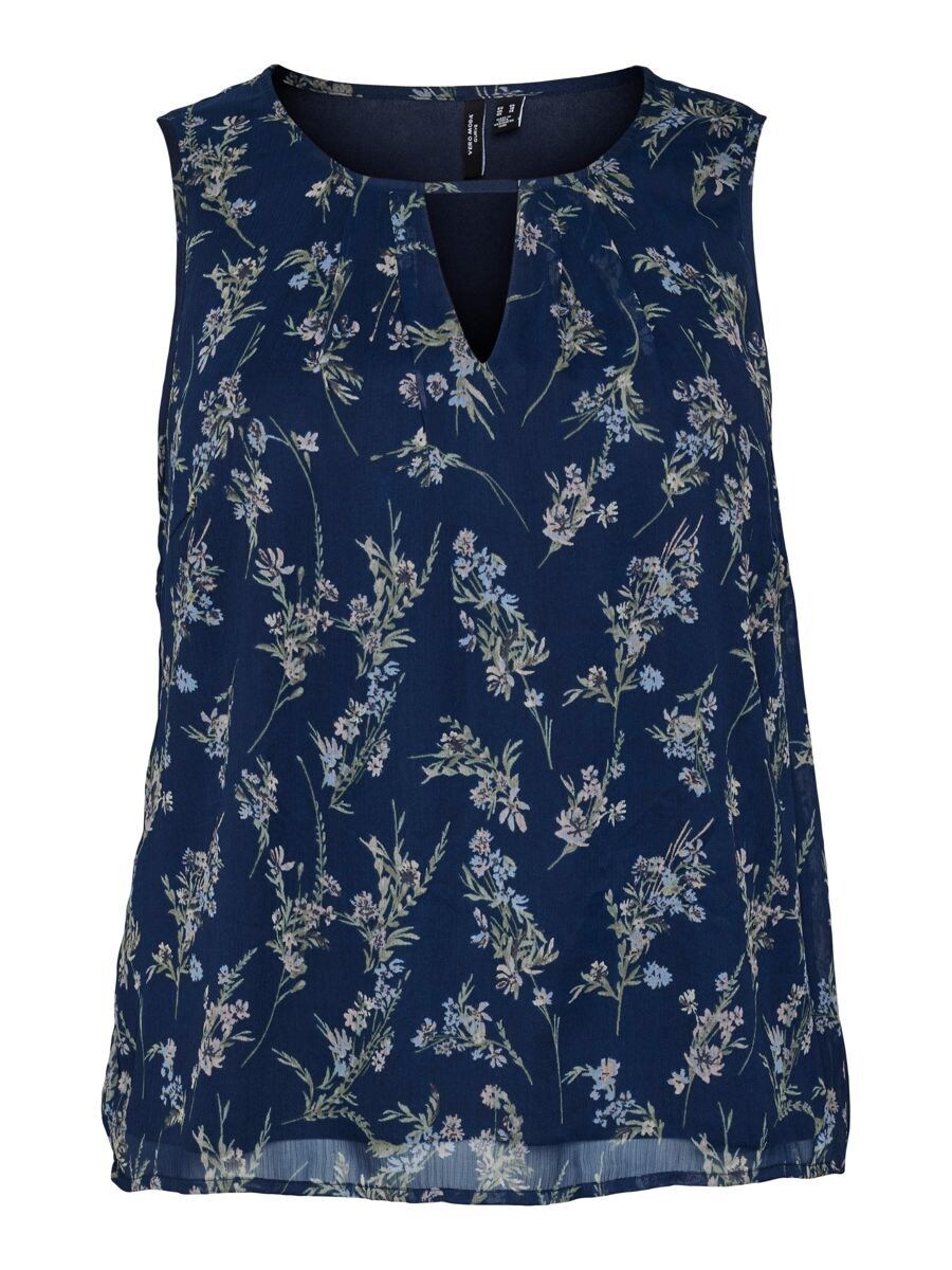 

Топ без рукавов Vero Moda Curve Top SMILLA, синий/темно-синий