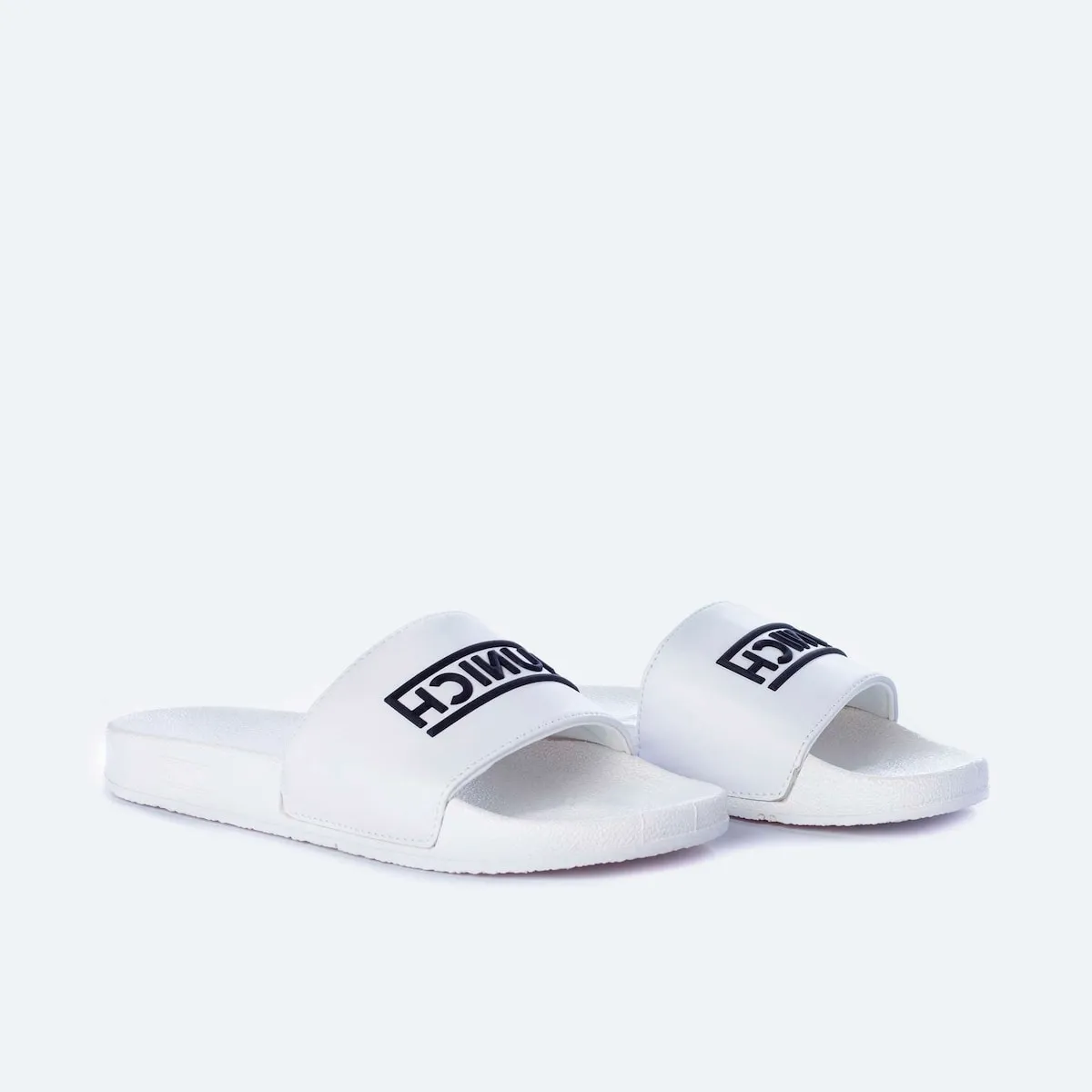 

Мужские повседневные кеды FLAT SLIDER 3D LOGO WHITE Munich, белый