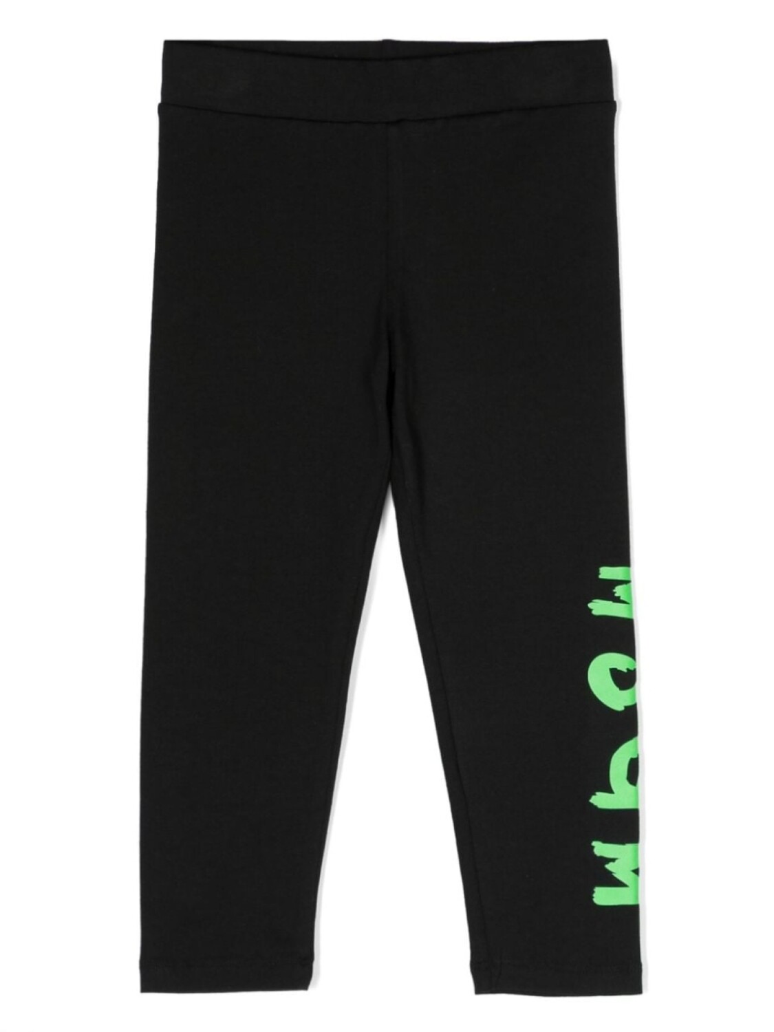 

MSGM Kids легинсы из джерси с логотипом, черный