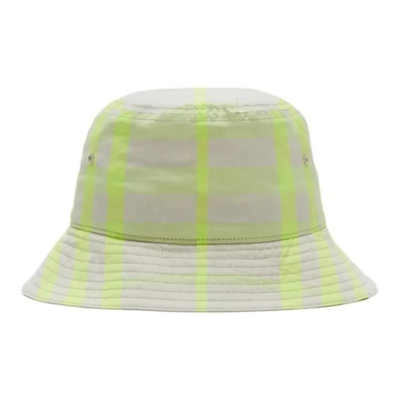 

Burberry Клетчатая шляпа-ведро, Lime