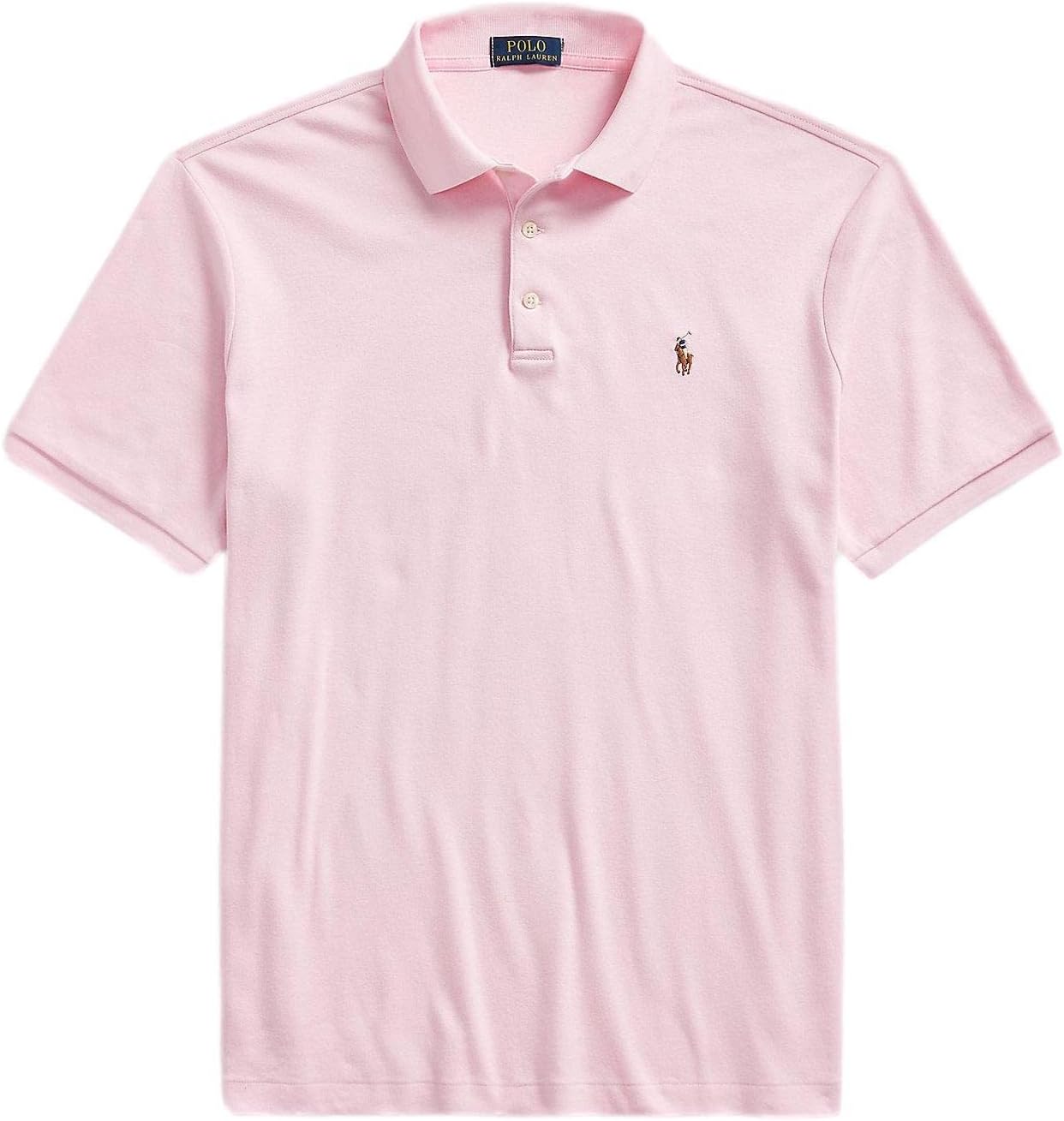 

POLO RALPH LAUREN Мужская новая классическая поло, (Spring/Summer 2023) Carmel Pink With The Signature Multi-Colored Pony, Красный, POLO RALPH LAUREN Мужская новая классическая поло, (Spring/Summer 2023) Carmel Pink With The Signature Multi-Colored Pony