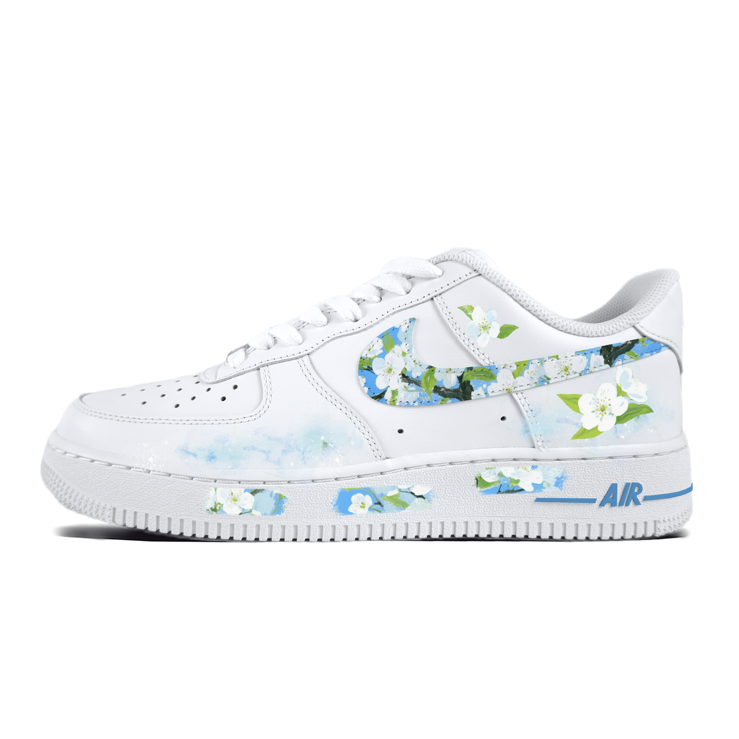 

Кроссовки для скейтбординга Air Force 1 Begonia Blossom унисекс с амортизацией и износостойкой подошвой Nike, белый