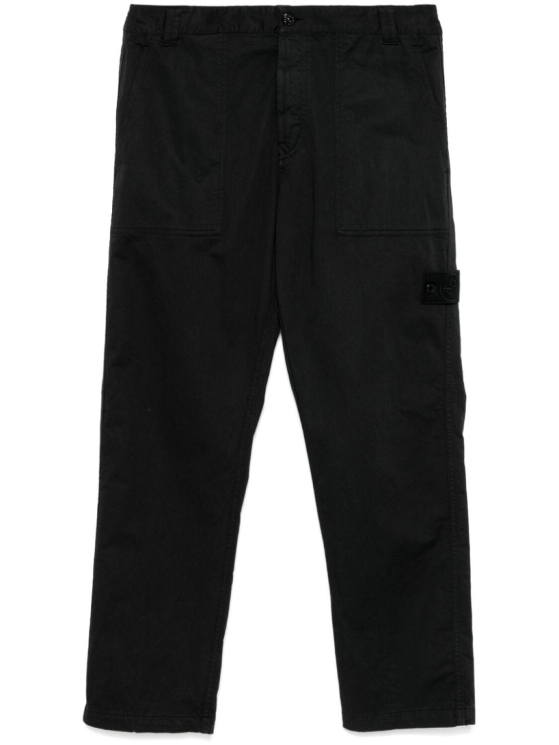 

Stone Island брюки с нашивкой Compass, черный