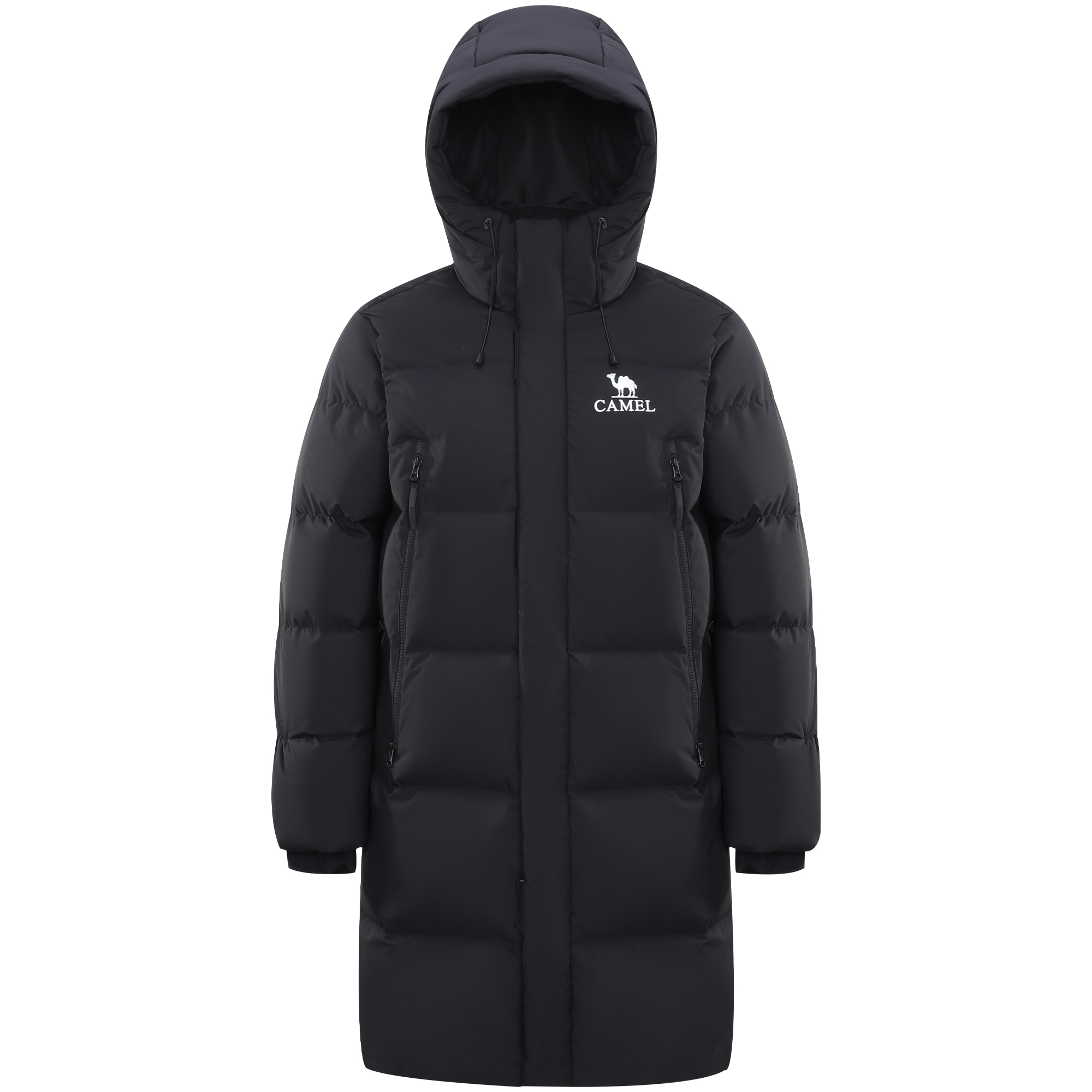 

Пуховик Unisex с капюшоном утепленный CAMEL, phantom черный