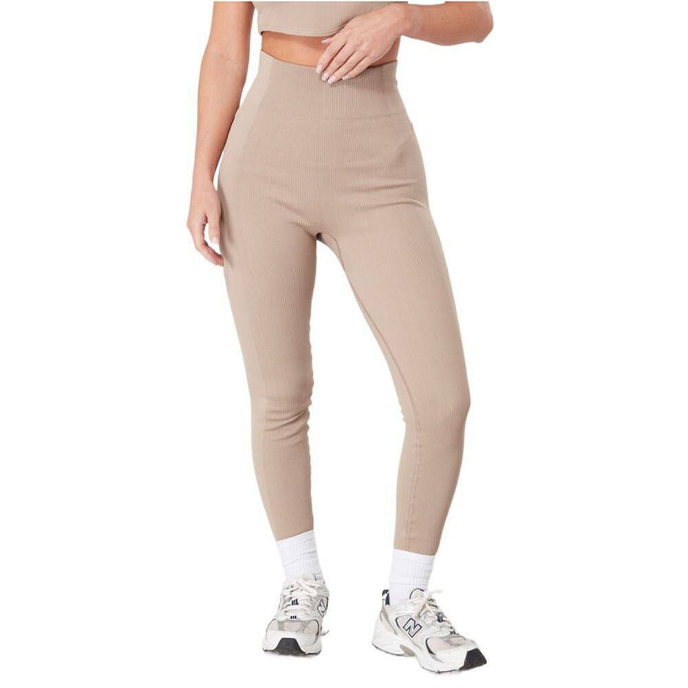 

Женские бесшовные леггинсы в рубчик из переработанного сырья Twill Active, цвет Mocha