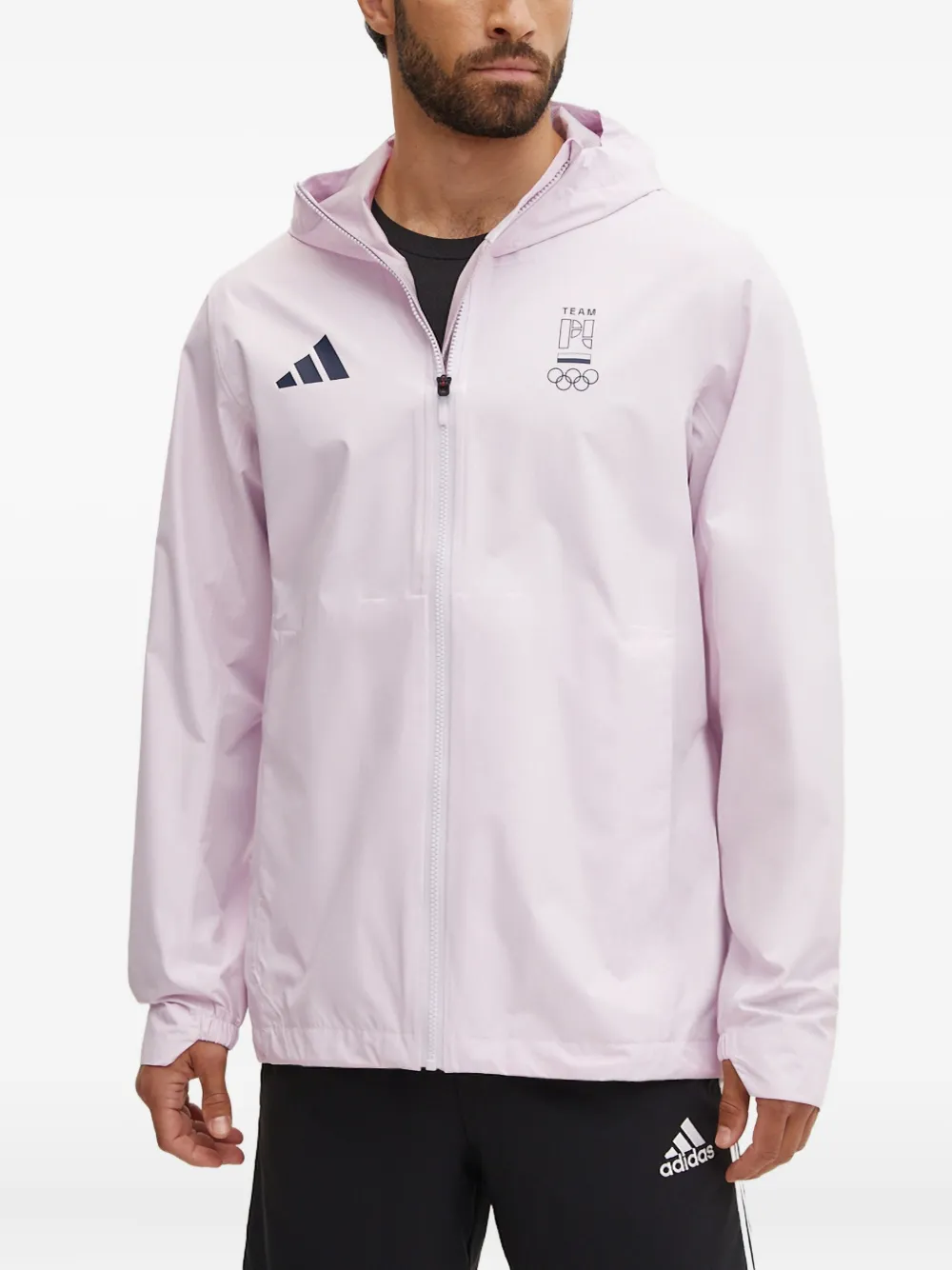 

Куртка с капюшоном adidas, розовый