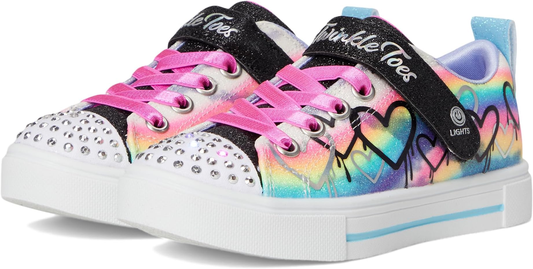 

Кроссовки SKECHERS KIDS Twinkle Sparks - Ombre Love 314823L, Black/Multi