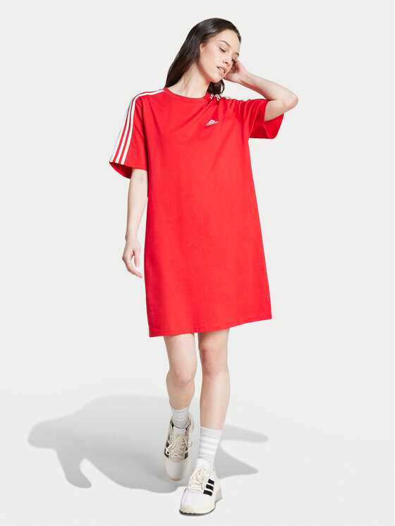 

Дневное платье свободного кроя Adidas, красный
