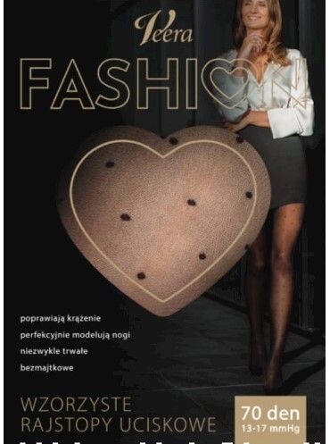 

Колготки Veera Fashion Rajstopy Wzorzyste Kropki Czarny, L