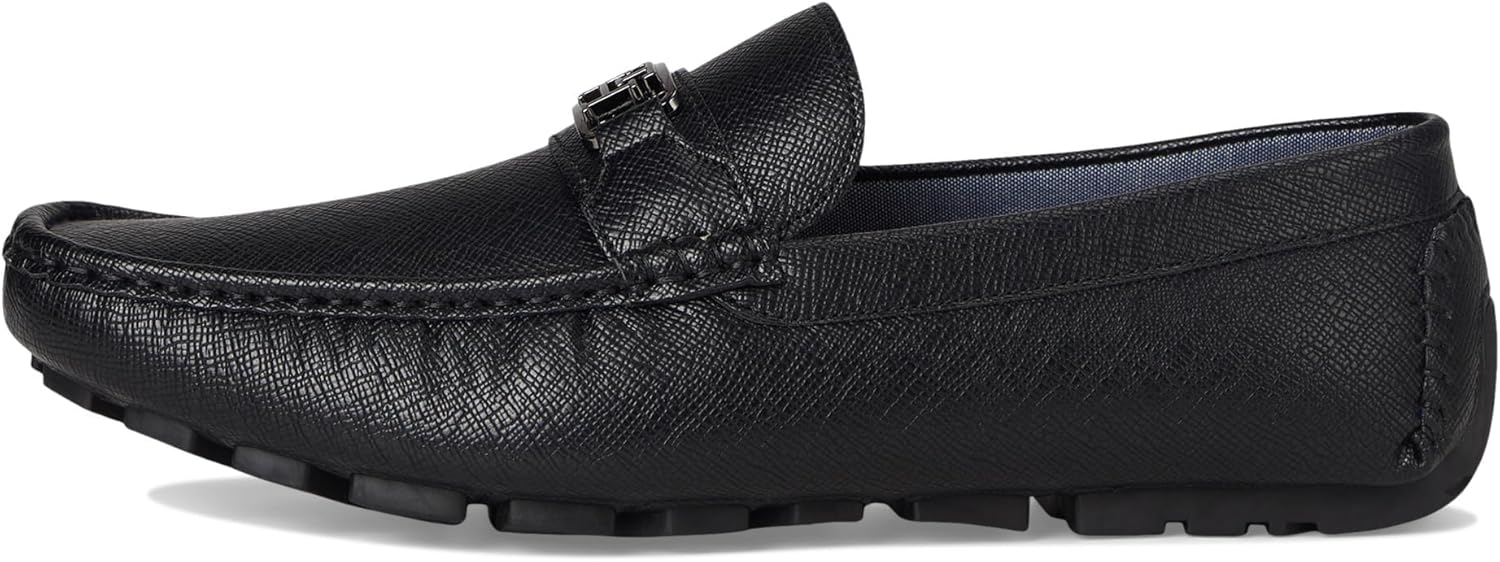 Мужские лоферы Tommy Hilfiger Attle Driving Style, Black Saffiano Texture — фото 4