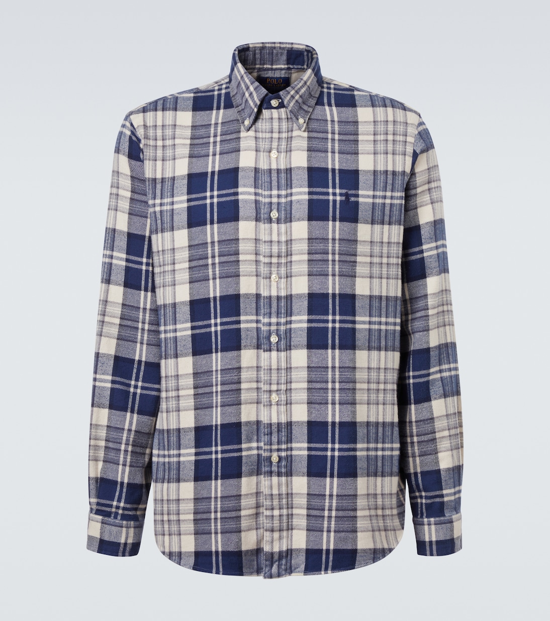

Клетчатая хлопковая рубашка Polo Ralph Lauren, 6553 Off White/Navy